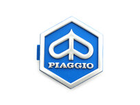 Logo &quot;Piaggio&quot; blauw kunststof zeshoek PX, Lusso, T5, PK