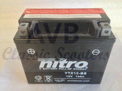 Accu YTX12-BS 10Ah nitro