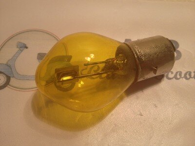 Lamp Ba20d 6V-35/35W geel