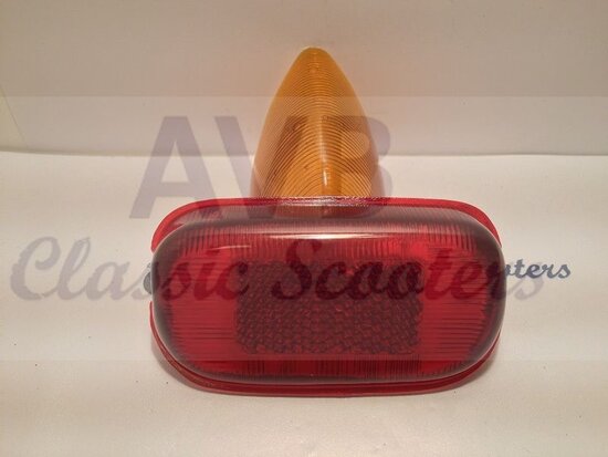 Achterlichtglas oranje Vespa 150, VNA2-VBA1-GS VS4-5