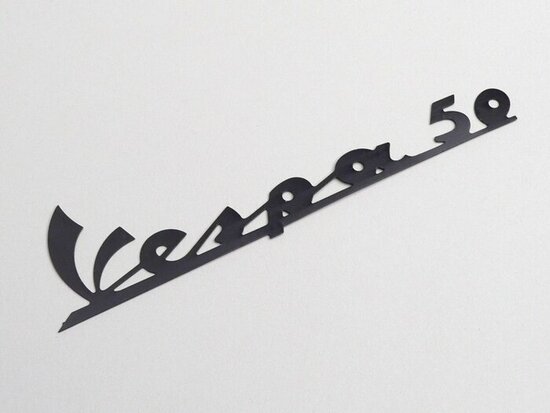 Logo Vespa 50 zwart zelfklevend