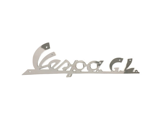 Logo "Vespa GL" chroom