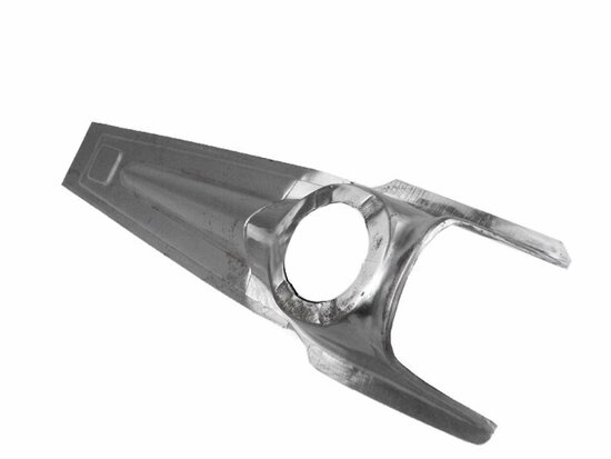 Claxoncover en neus staal rechthoekig logo V50