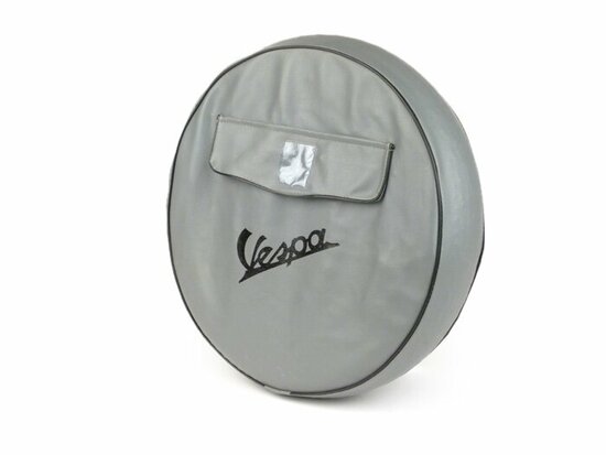 Reservewielhoes 3,50x10" met Vespa logo en vakje met rits Nylon uitvoering.
