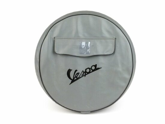 Reservewielhoes 3,50x10" met Vespa logo en vakje met rits Nylon uitvoering.