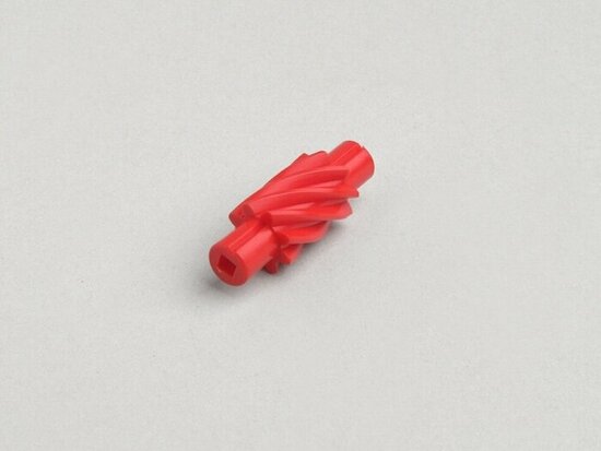 Km teller tandwiel 8-tands Smallframe rood V50, PK50, V90, PV125, ET3