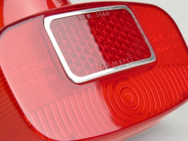 Achterlichtglas Siem rood GS-VBB type