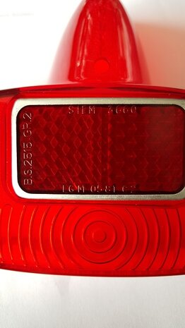 Achterlichtglas Siem rood GS-VBB type