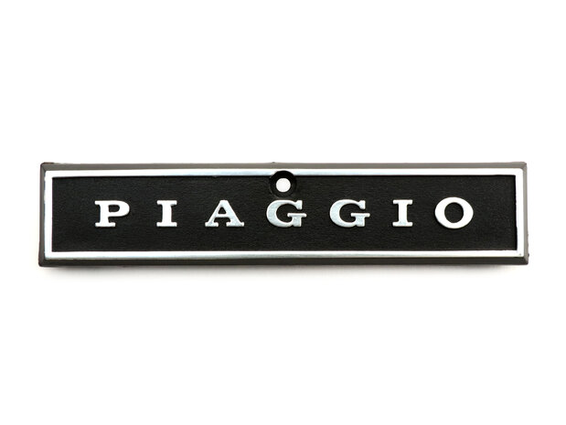 Logo Piaggio bovenin claxoncover neus PK en PX serie incl. zeskant logo Piaggio 30x36