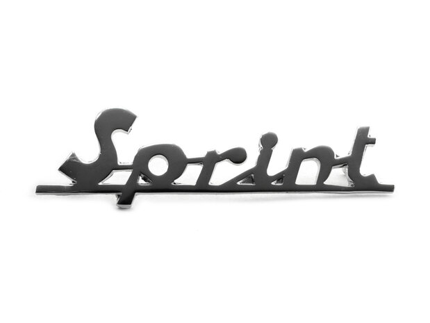 Logo "Sprint" voorzijde Vespa Sprint 150