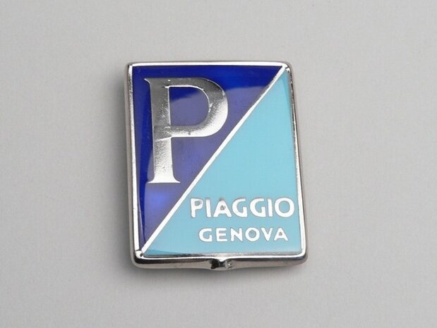 Logo "Piaggio Genova" rechthoek 37x48 met 4 beugeltjes