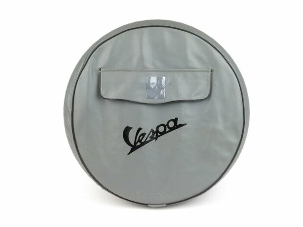 Reservewielhoes 3,50x10" met Vespa logo en vakje met rits Nylon uitvoering.