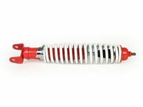 Schokdemper achter 330mm instelbaar wit met rood