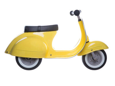 Loop scooter Vespa style, voor kinderen van 1 tot 5 jaar GEEL