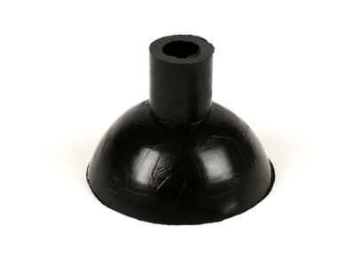 Doppenset bagagedrager achterzijde, zwart rubber, met ring t.b.v. drager met artikelnummer 3880032