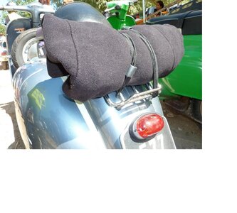 Bagagedrager 18x12,5 cm achter RVS, alle Vespa modellen.