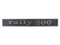Logo "Rally 200" achterop