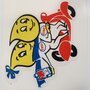 Sticker ESSO met z'n twee op Vespa