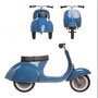 Loop scooter Vespa style, voor kinderen van 1 tot 5 jaar Special ROOD, inclusief rekje